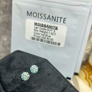 Moissanite Ice Blue loose gemstones
